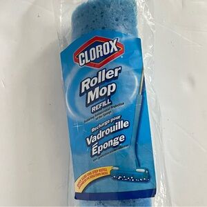Clorox Roller Mop Refill Blue Antimicrobial Sponge Head New in Package